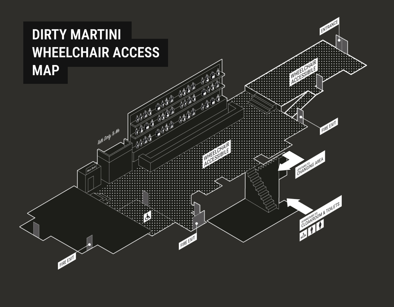 Accessible Map of Dirty Martini